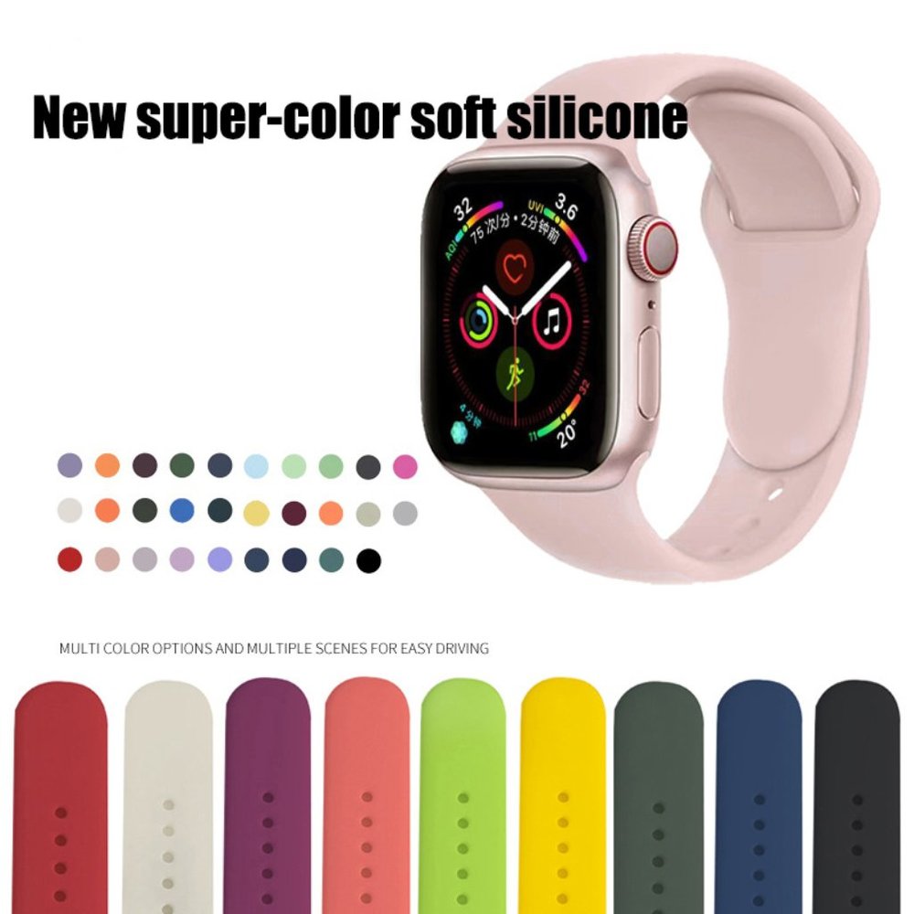 AppleWatch apple silicone strap iwatch1-8/SE smart watch classic sports strap